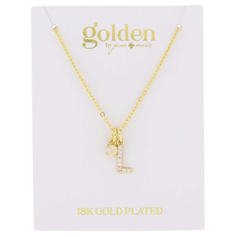 Golden Initial Necklaces