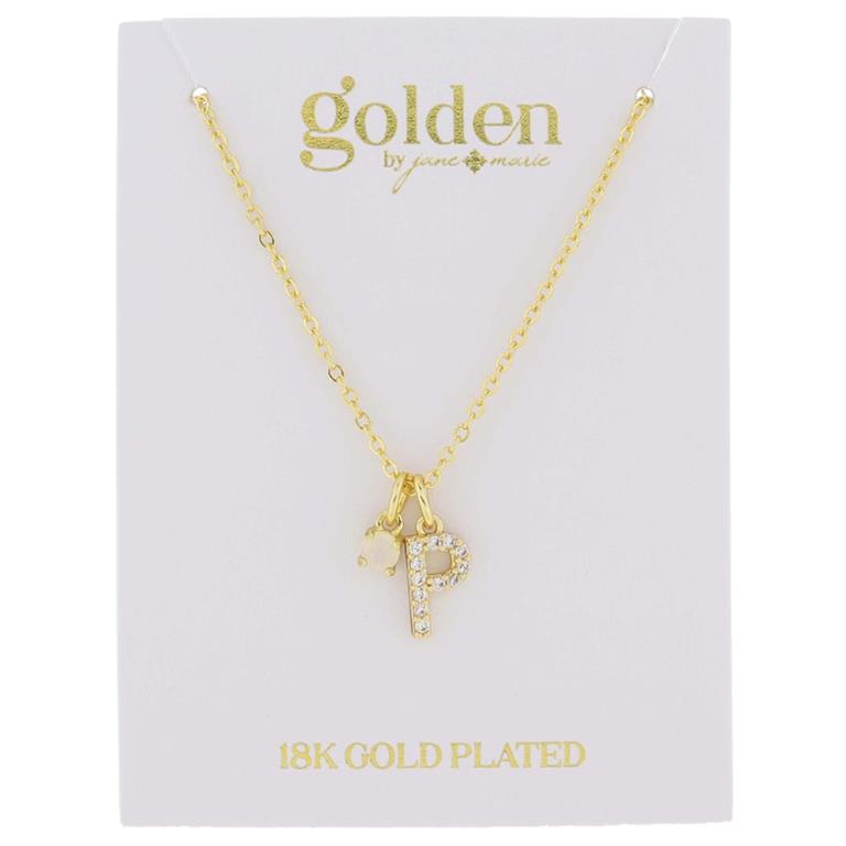 Golden Initial Necklaces