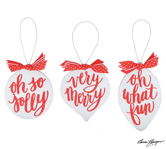 Red & White Ornaments