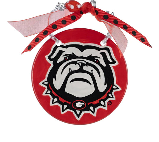 UGA Flat Bulldog Ornament