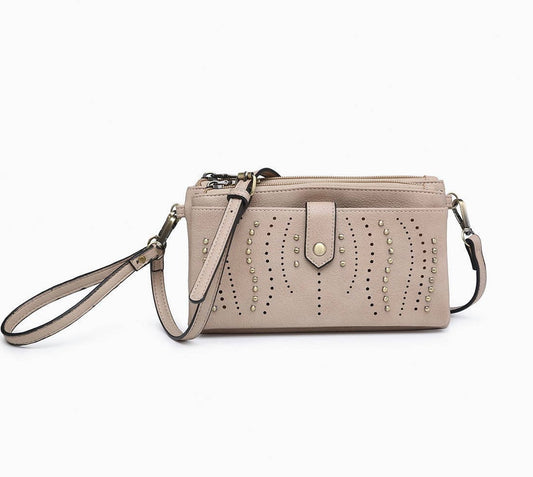 Ayra Studded Front Wallet/Clutch