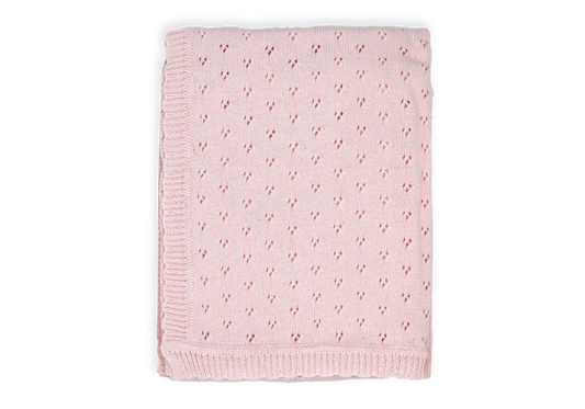 Pointelle Knit Blanket