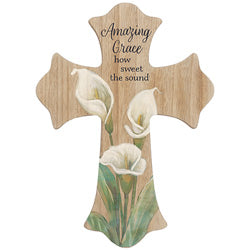 10 1/2" Amazing Grace- Hanging Cross