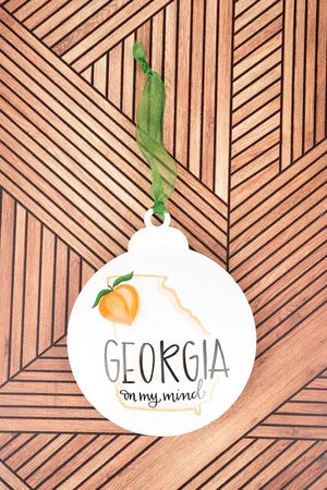Georgia Peach Ornament