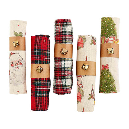 Mud Pie Jingle Bell Wrapped Towels