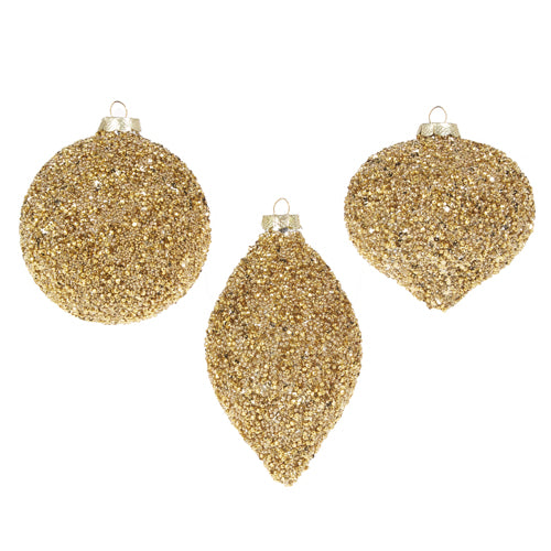 Champagne Beaded Ornament