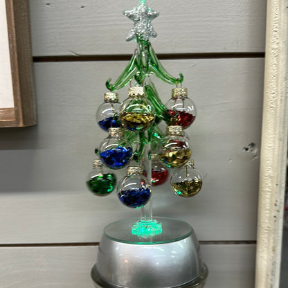 Ganz Light Up Christmas Tree & Ornaments