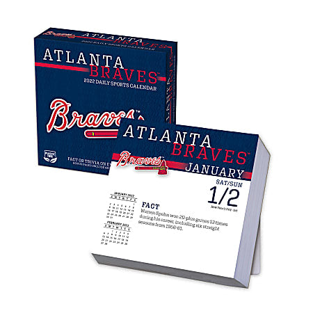 Atlanta Braves Daily Boxed Calendar