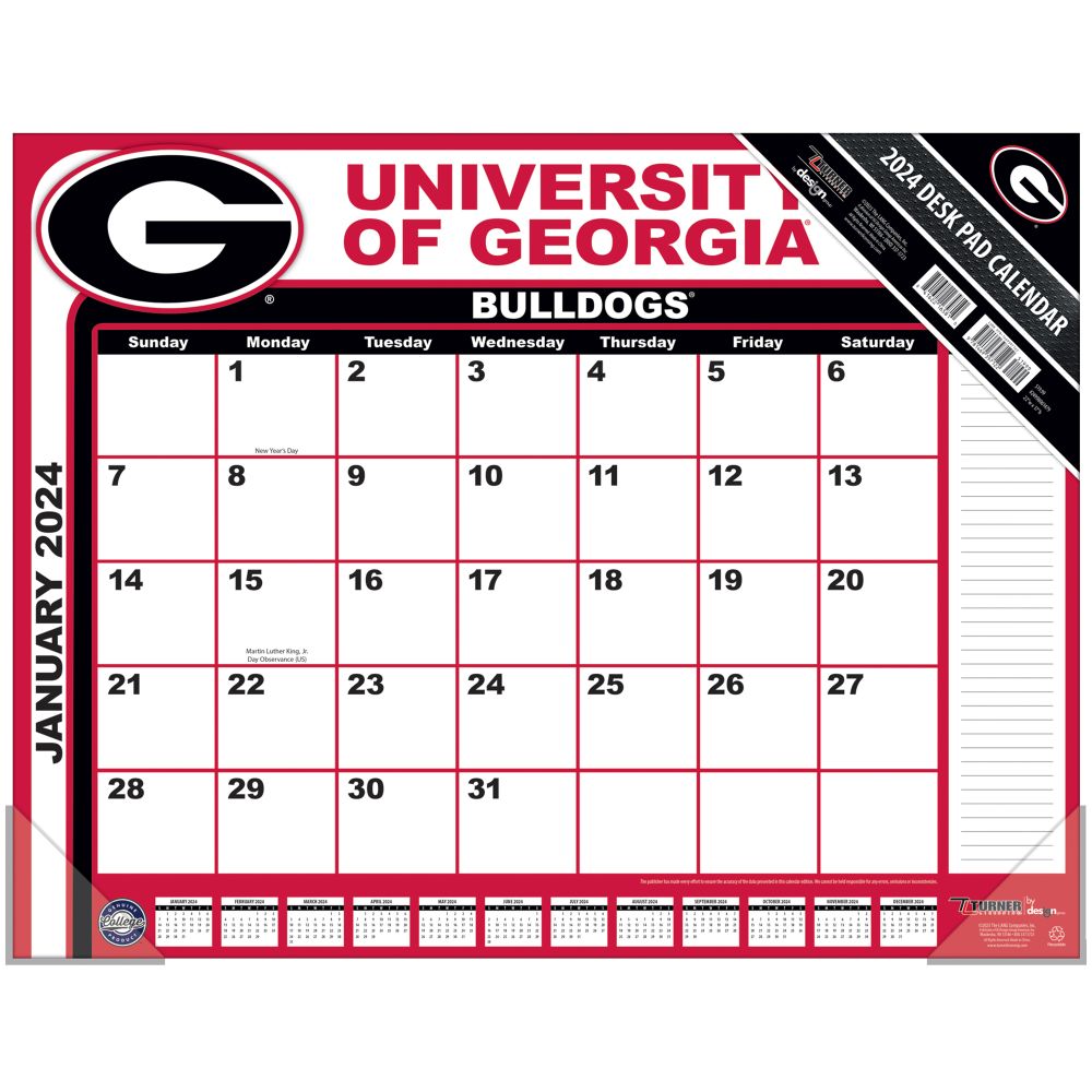 UGA Desk Calendar
