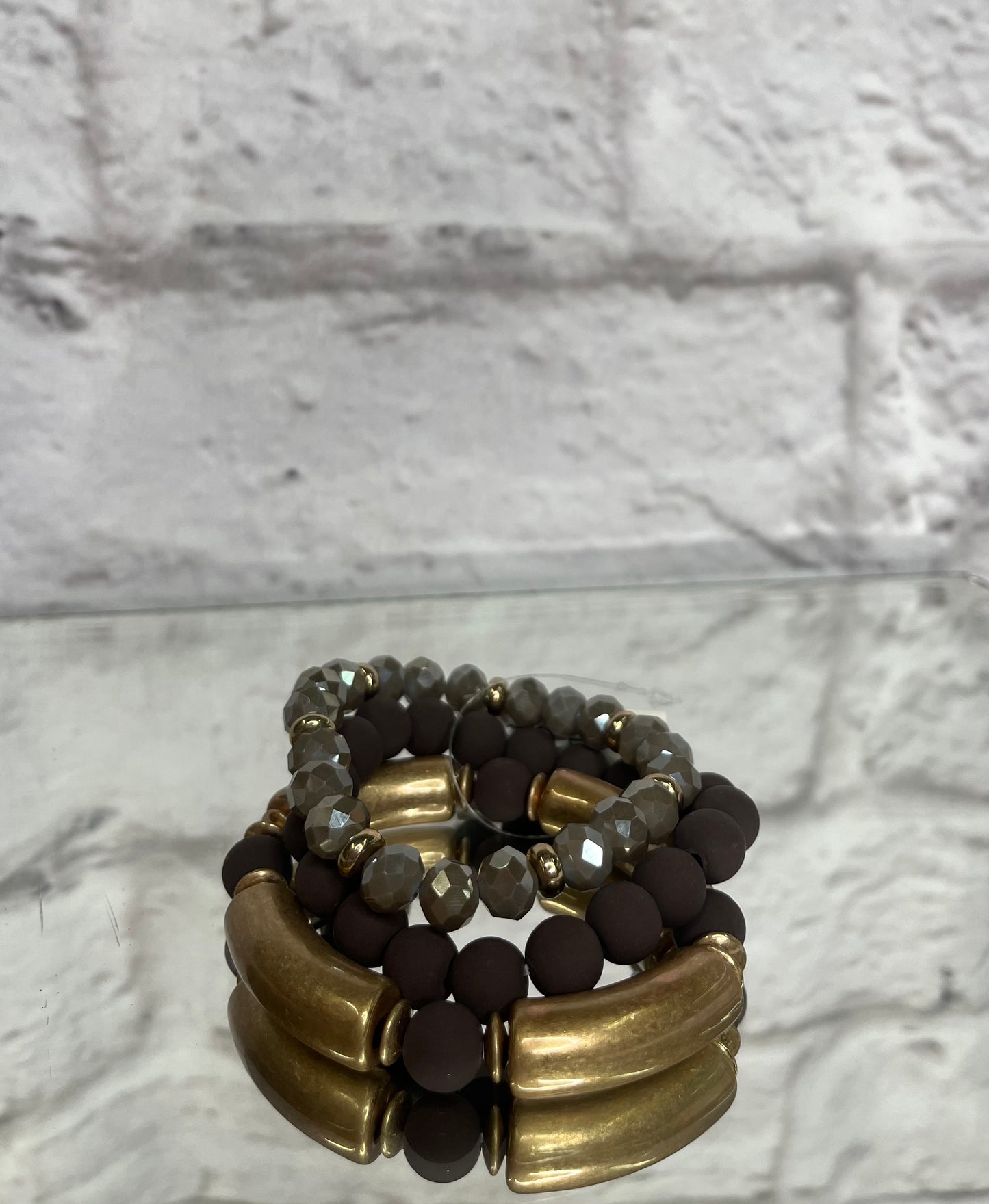 Clay Beaded Bracelet Set
