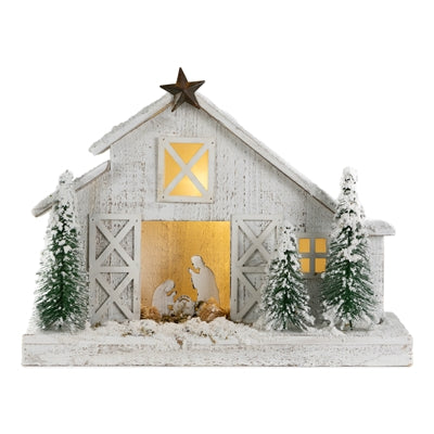 Wooden Nativity & Stable