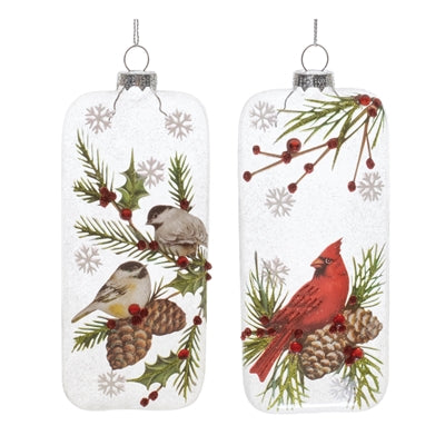 Cardinal & Chickadee Ornament