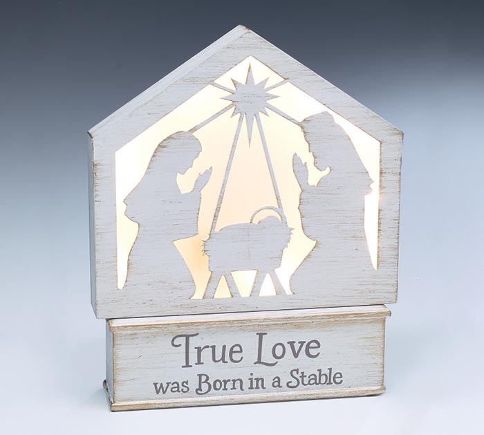 True Love Nativity Shelf Sitter