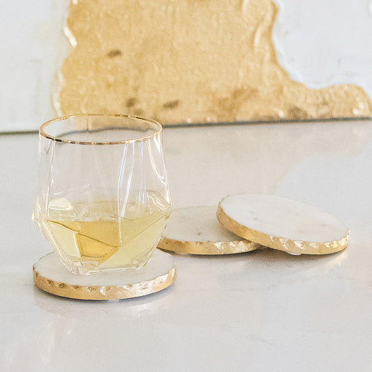 Marble & Gold Coaster