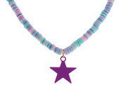 Kid's Purple Star Stretchy Necklace