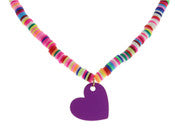Kid's Purple Heart Necklace