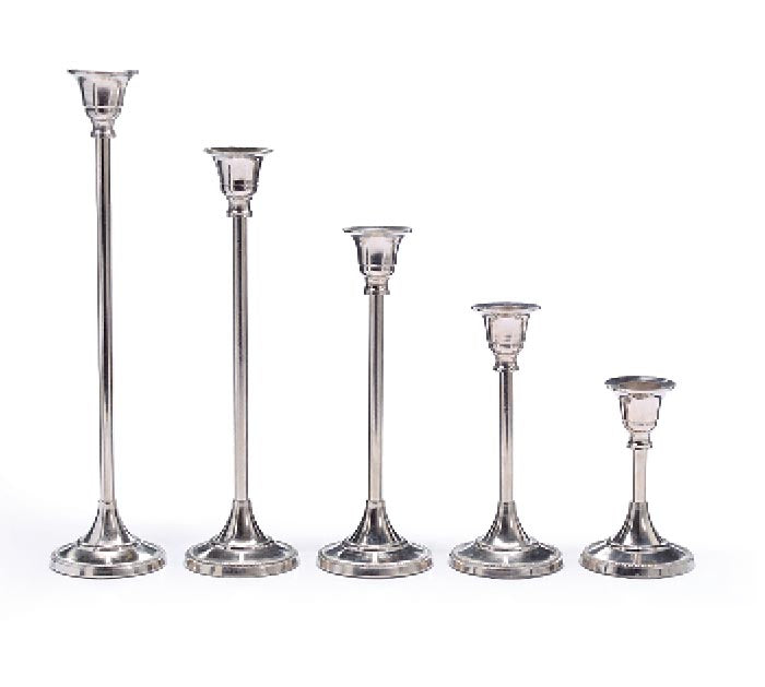 Nickel Plated Candle Holder