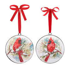 Cardinal & Pine Ornament