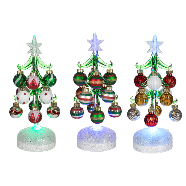 Ganz Light up Christmas Tree & Ornaments