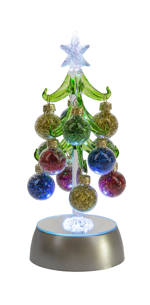 Ganz Light Up Christmas Tree & Ornaments