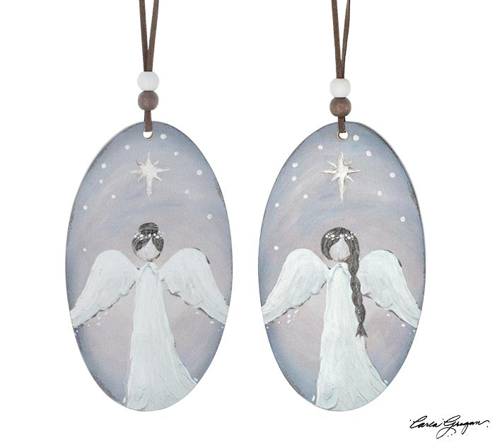 Oval Angel Ornament