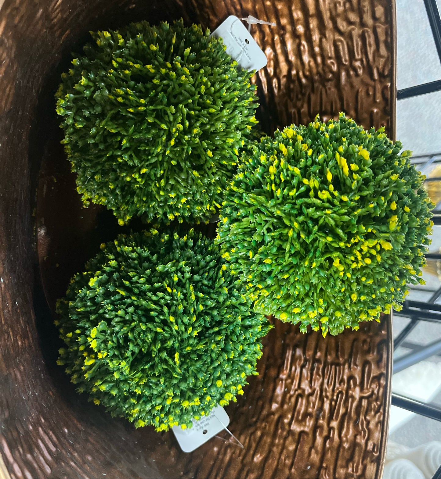 Round Green Topiary Ball