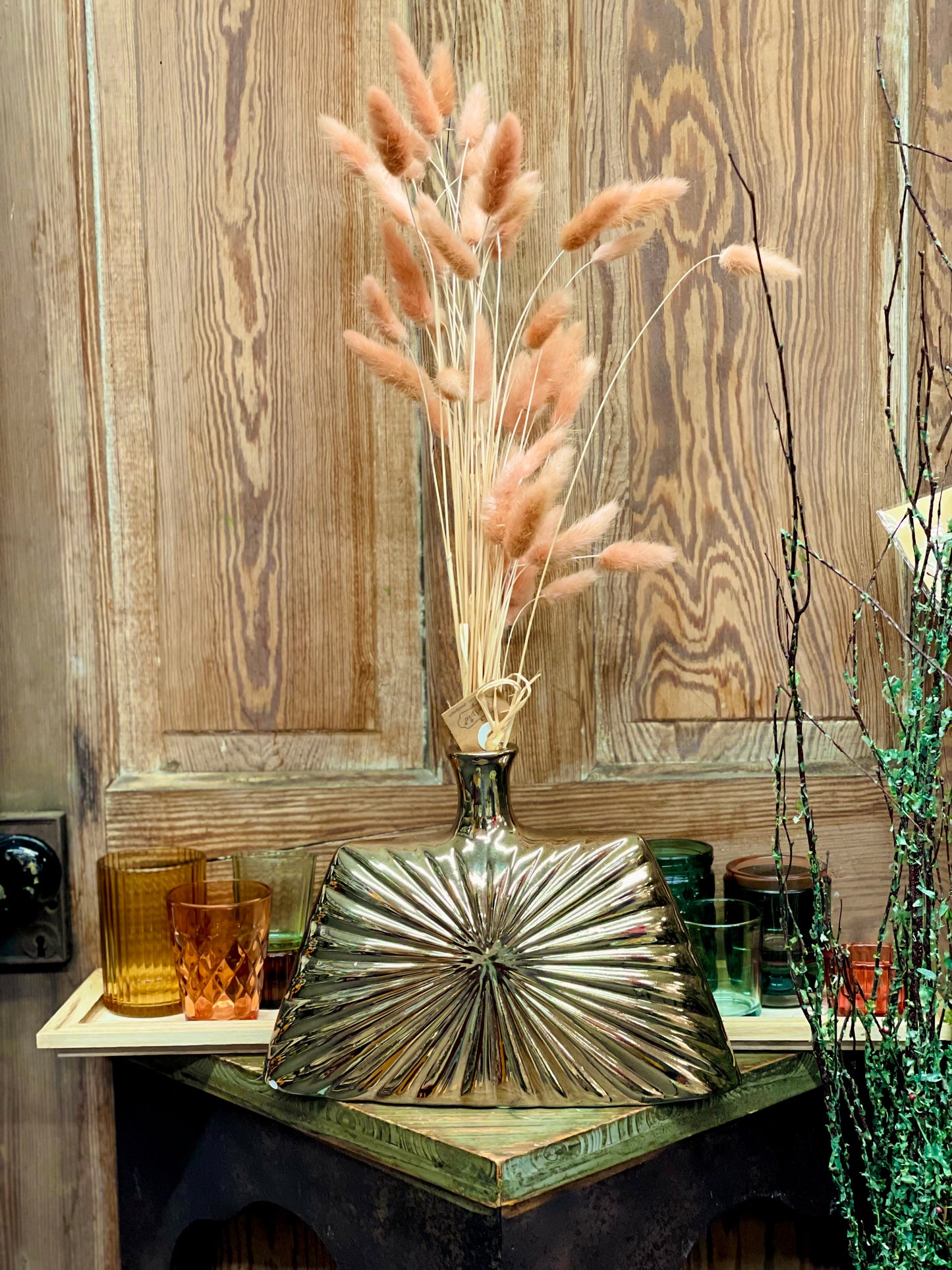 Star Short Golden Vase