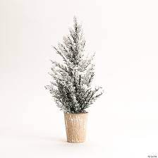 Large Potted Snowy Pine Tree