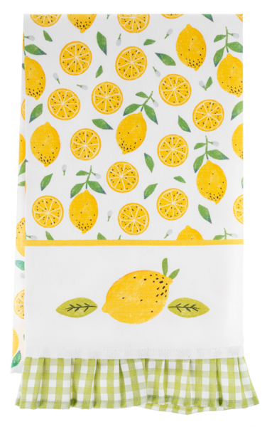 Embroidered Fruit Tea Towels