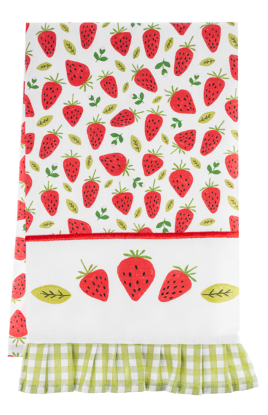 Embroidered Fruit Tea Towels