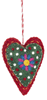 Stitched Heart Ornaments