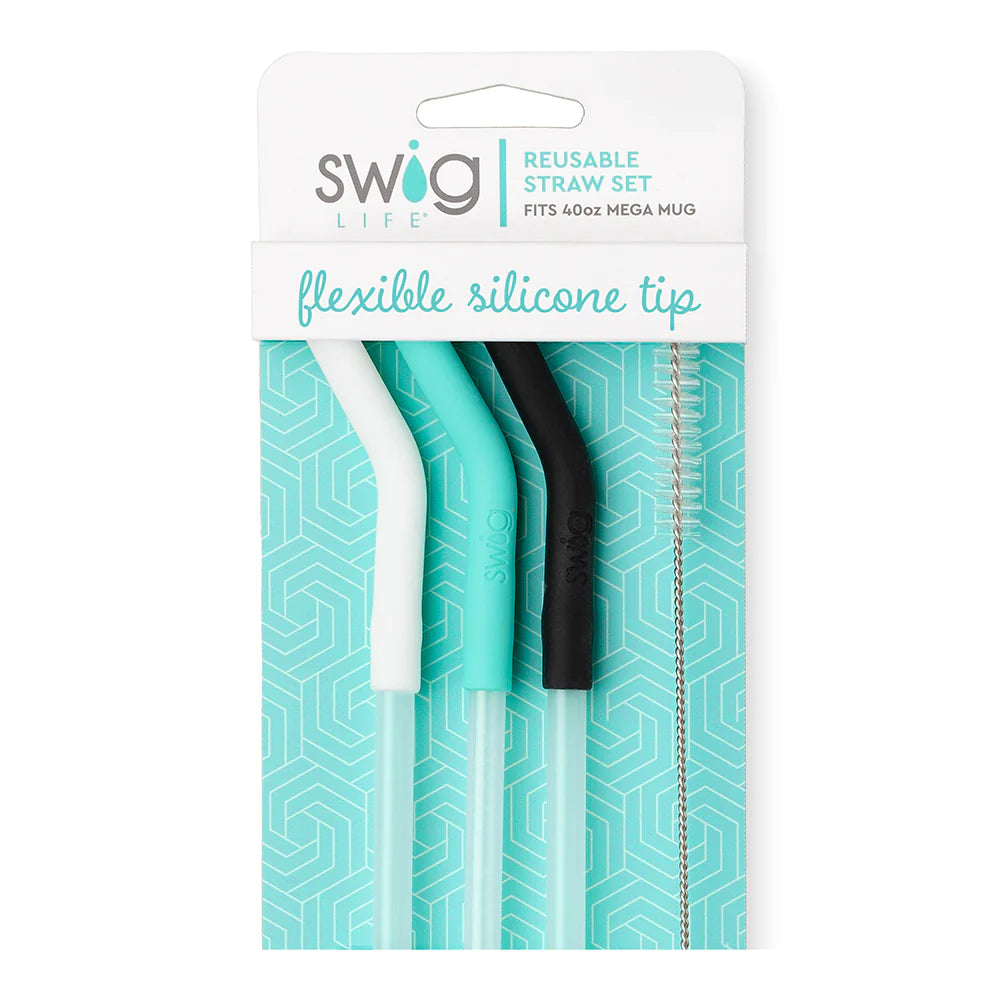 Swig 40 oz Reusable Straw Set