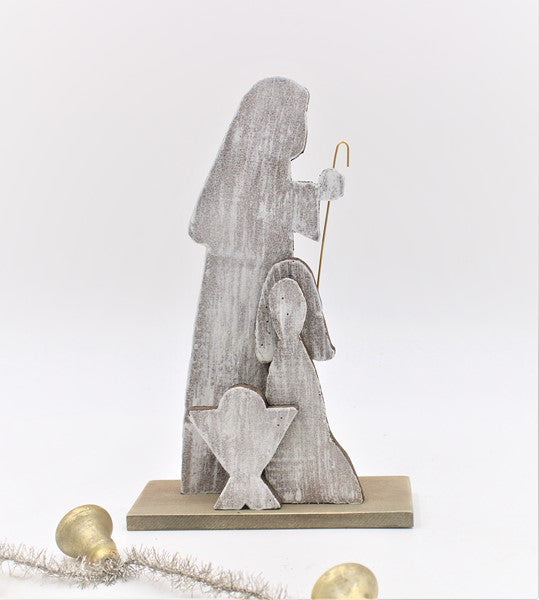 Wooden Layered Holy Family