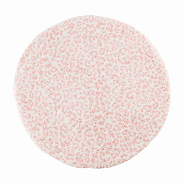 Pink Leopard Chenille Leopard Mat