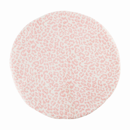 Pink Leopard Chenille Leopard Mat