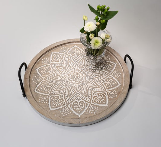 Carved Medallion Tray