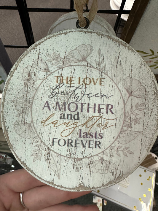 Mother and Daughter Ornament/Tag